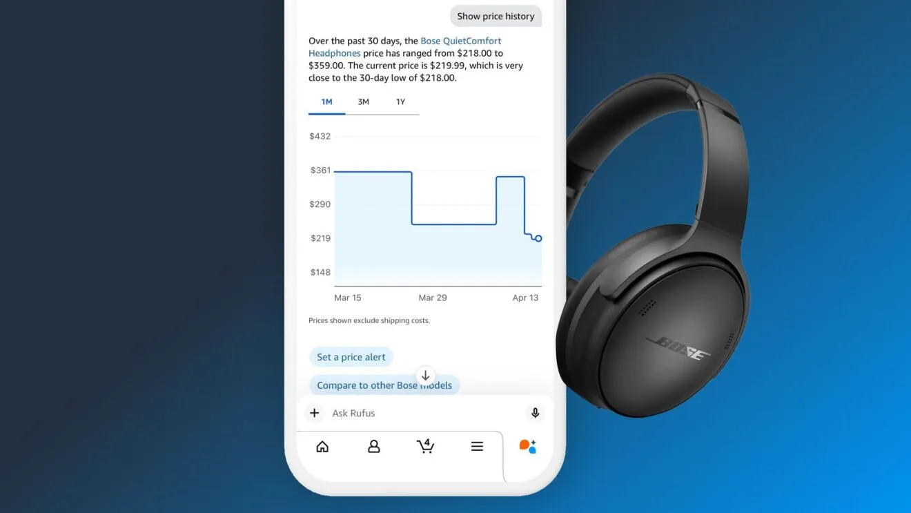 Amazon’s built-in AI price history expands to show the entire last year