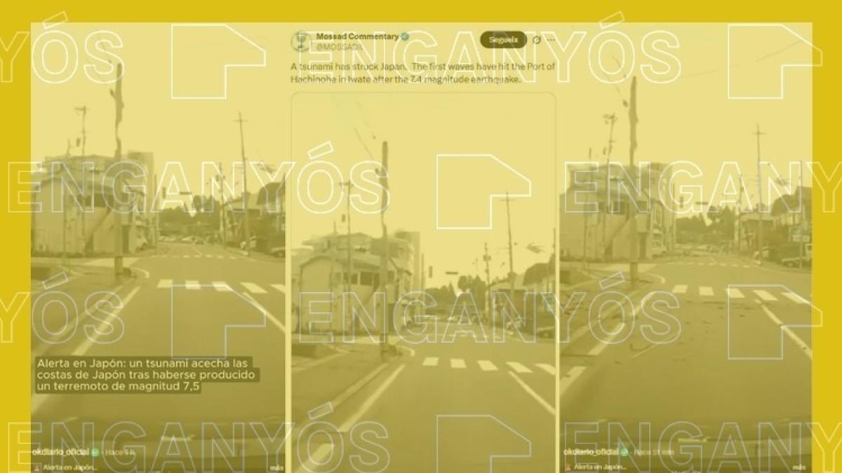 Cuidado con este vídeo viral de un terremoto en una calle de Japón: es antiguo