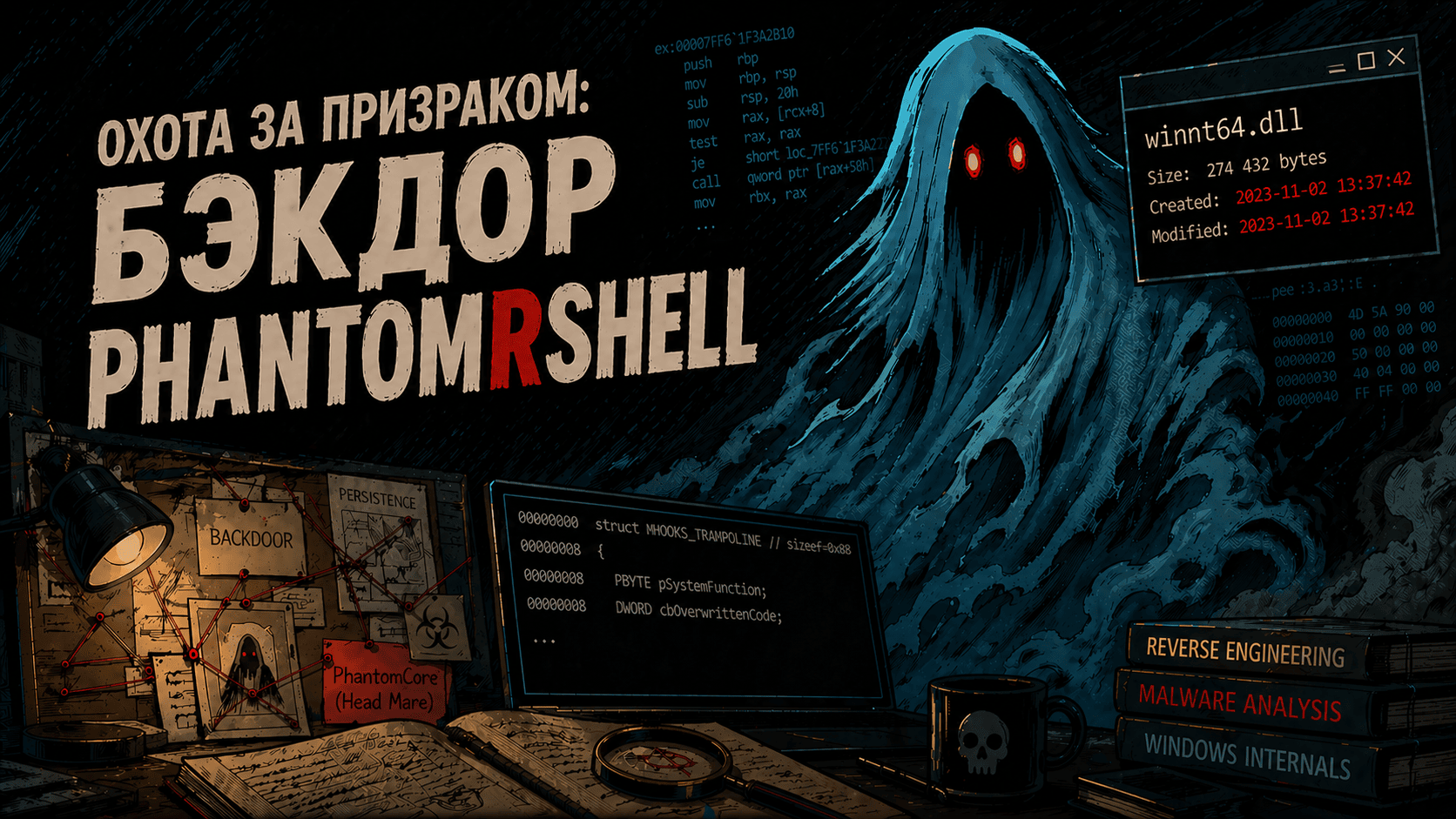 PhantomRShell: бэкдор, который маскируется с помощью дизассемблера