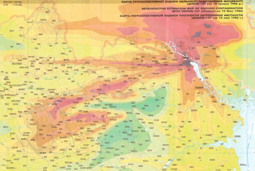 Los mapas del apocalipsis: la catástrofe nuclear de Chernóbil, ilustrada en fascinantes cartografías del desastre
