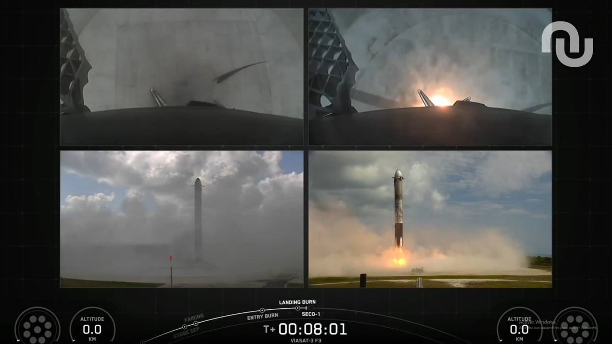 Le double atterrissage du Falcon Heavy de retour après deux ans et demi d’absence