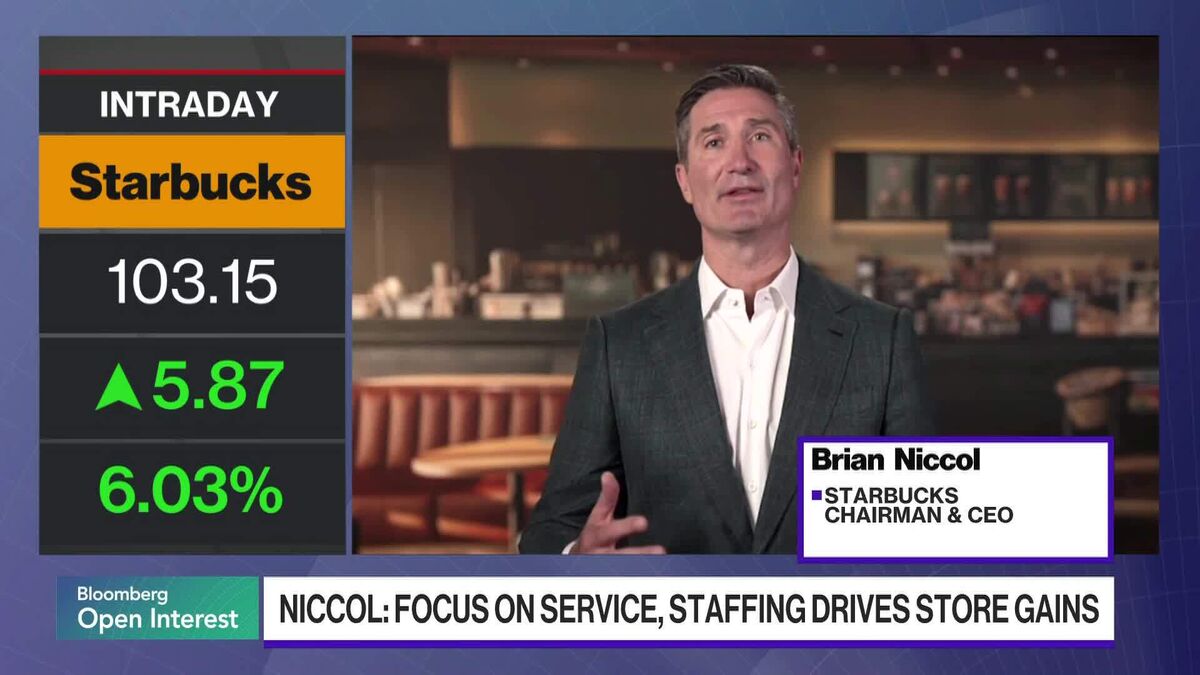 Starbucks CEO on Earnings, Sales Growth, Speedy Service