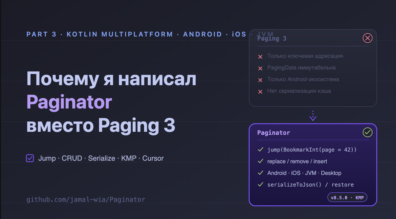 Почему я написал Paginator вместо Paging 3