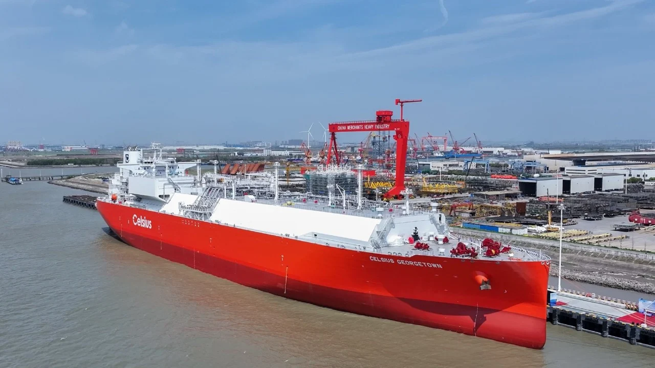 China delivers record LNG carrier as shipbuilding rivalry with South Korea intensifies