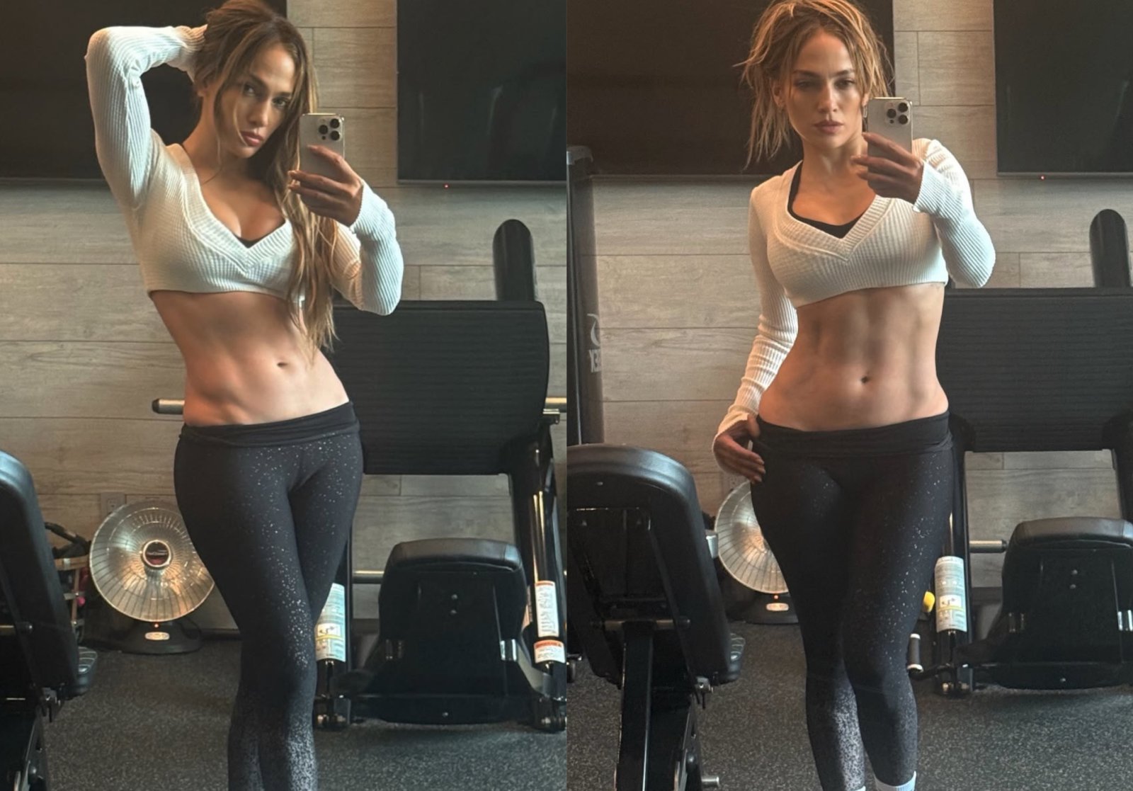 “이 누님, 여전하네”…56세 제니퍼 로페즈의 조각 복근