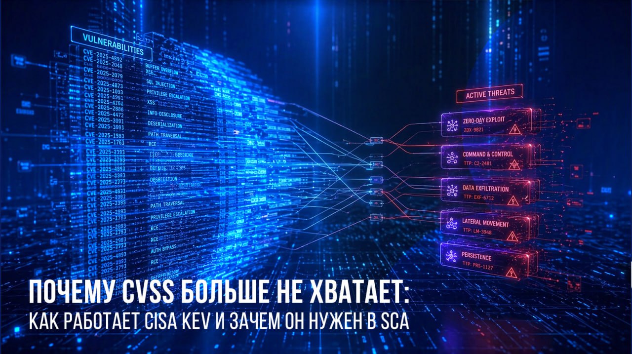 Почему CVSS больше не хватает: как работает CISA KEV и зачем он нужен в SCA