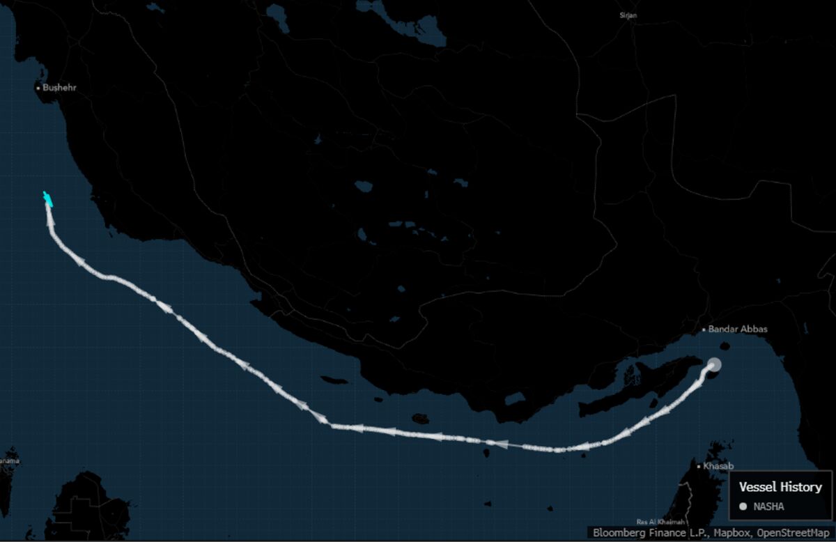 Iranian Oil Tankers Are Clustering Just Shy of US Blockade Line