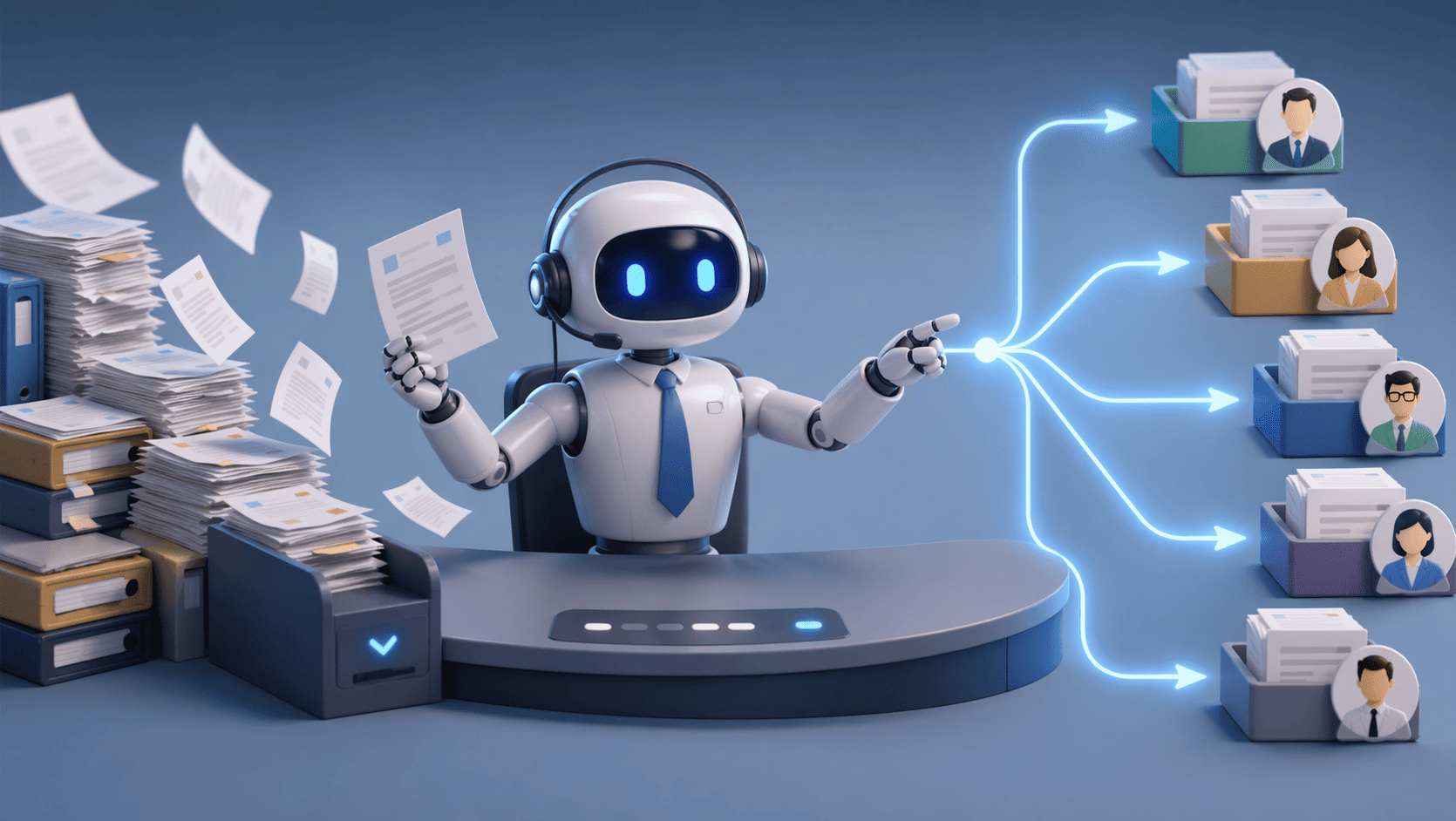 Интеллектуальная маршрутизация входящих документов: как мы наняли ИИ в диспетчеры документооборота