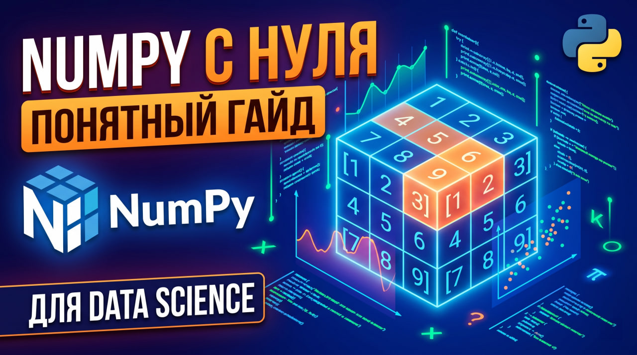 NumPy с нуля: понятный гайд для тех, кто хочет в Data Science