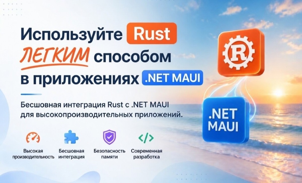 Как использовать Rust внутри приложений на .NET MAUI