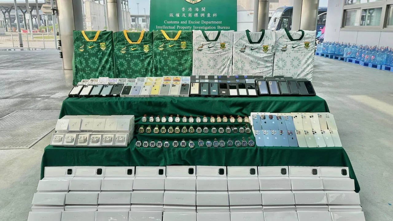 Hong Kong seizes HK$16 million of counterfeit goods in joint cross-border operation