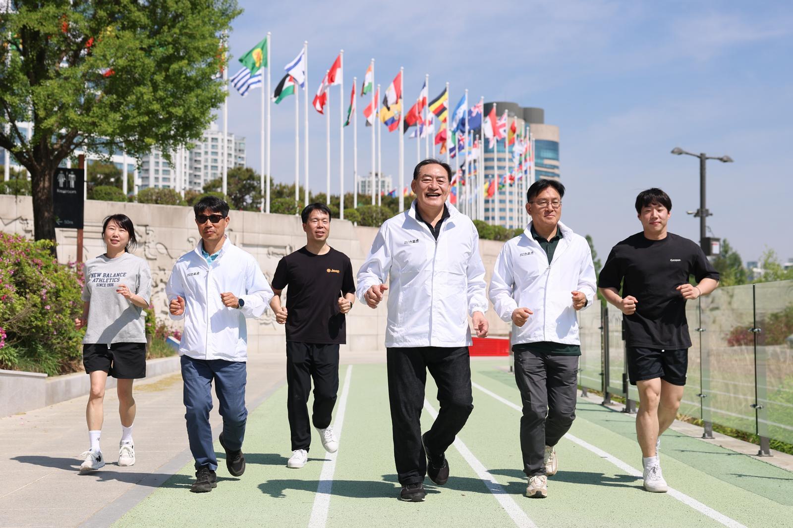 하형주 체육공단 이사장 ‘모두가 즐기는 스포츠’ 캠페인 동참