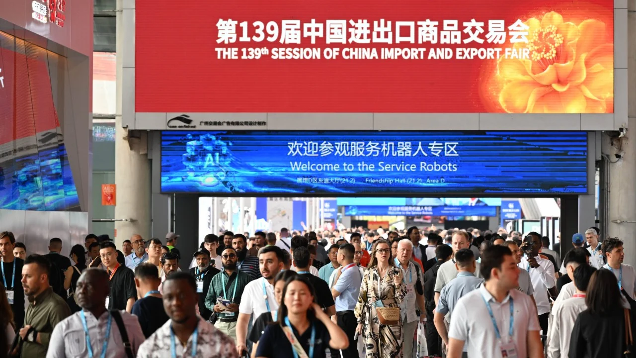 China’s Canton Fair defies global trends as overseas customers flock to buy robots, drones