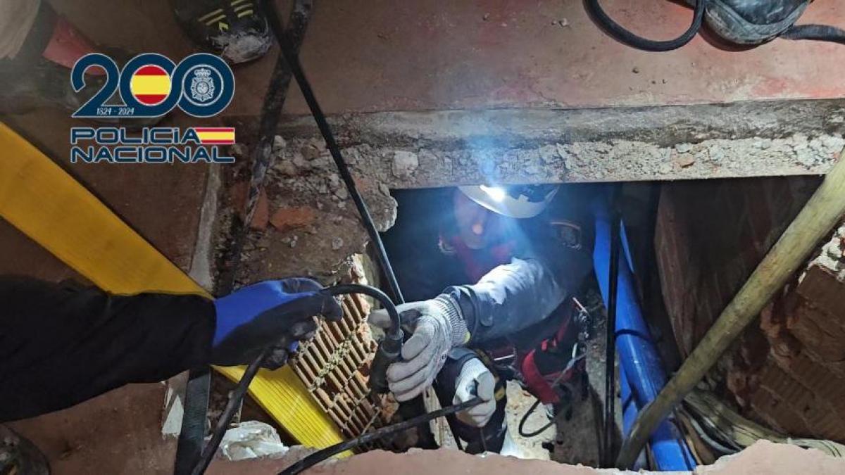 Así es el interior del narcotúnel descubierto en Ceuta el pasado mes de marzo