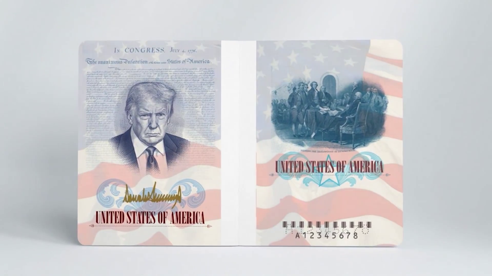 美 건국 250주년 기념 여권에 트럼프 얼굴 넣는다