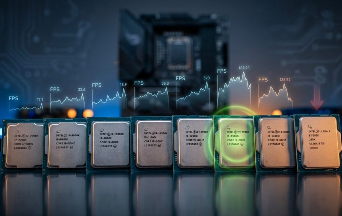 Большое сравнение процессоров Intel разных лет в играх