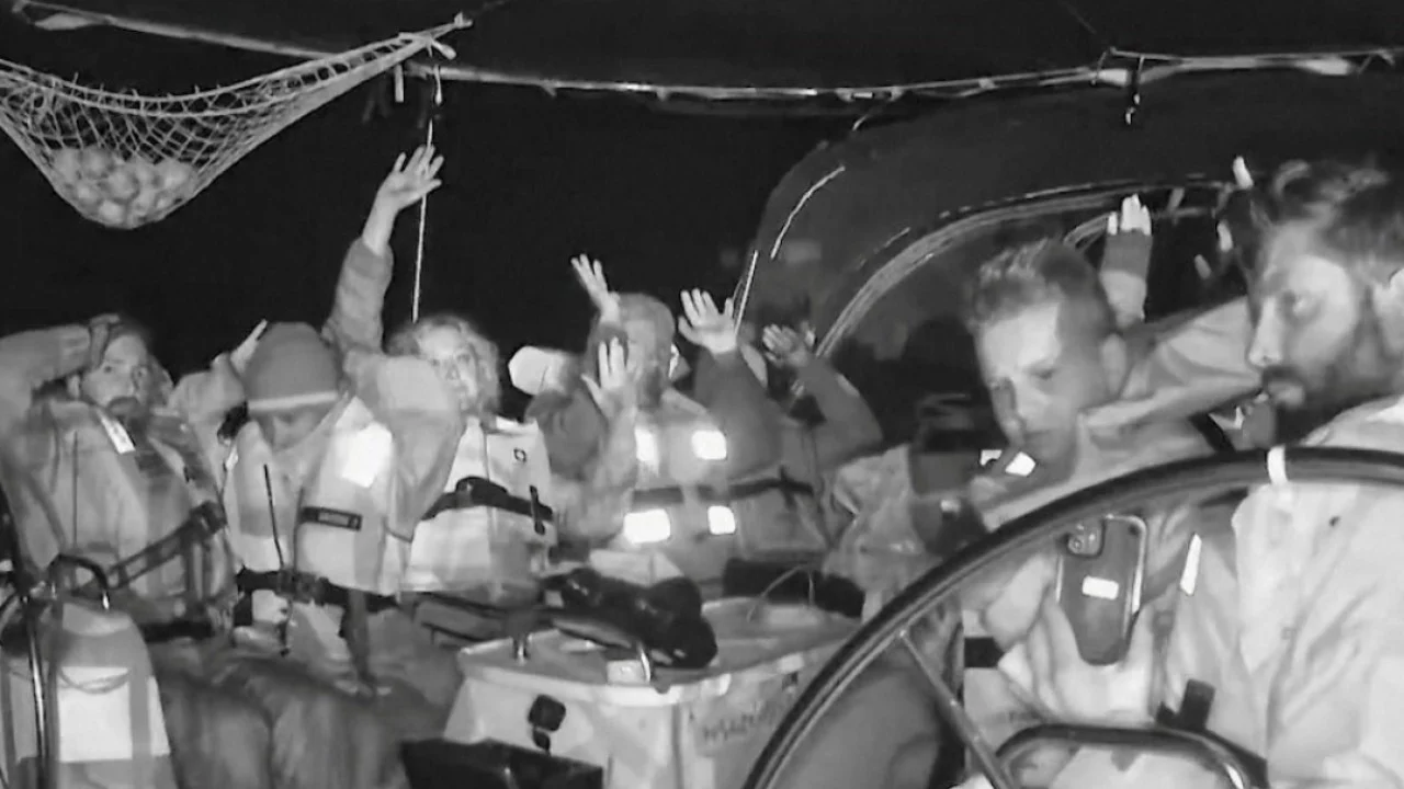 Israel intercepts Gaza aid flotilla in international waters off Greece, detaining dozens