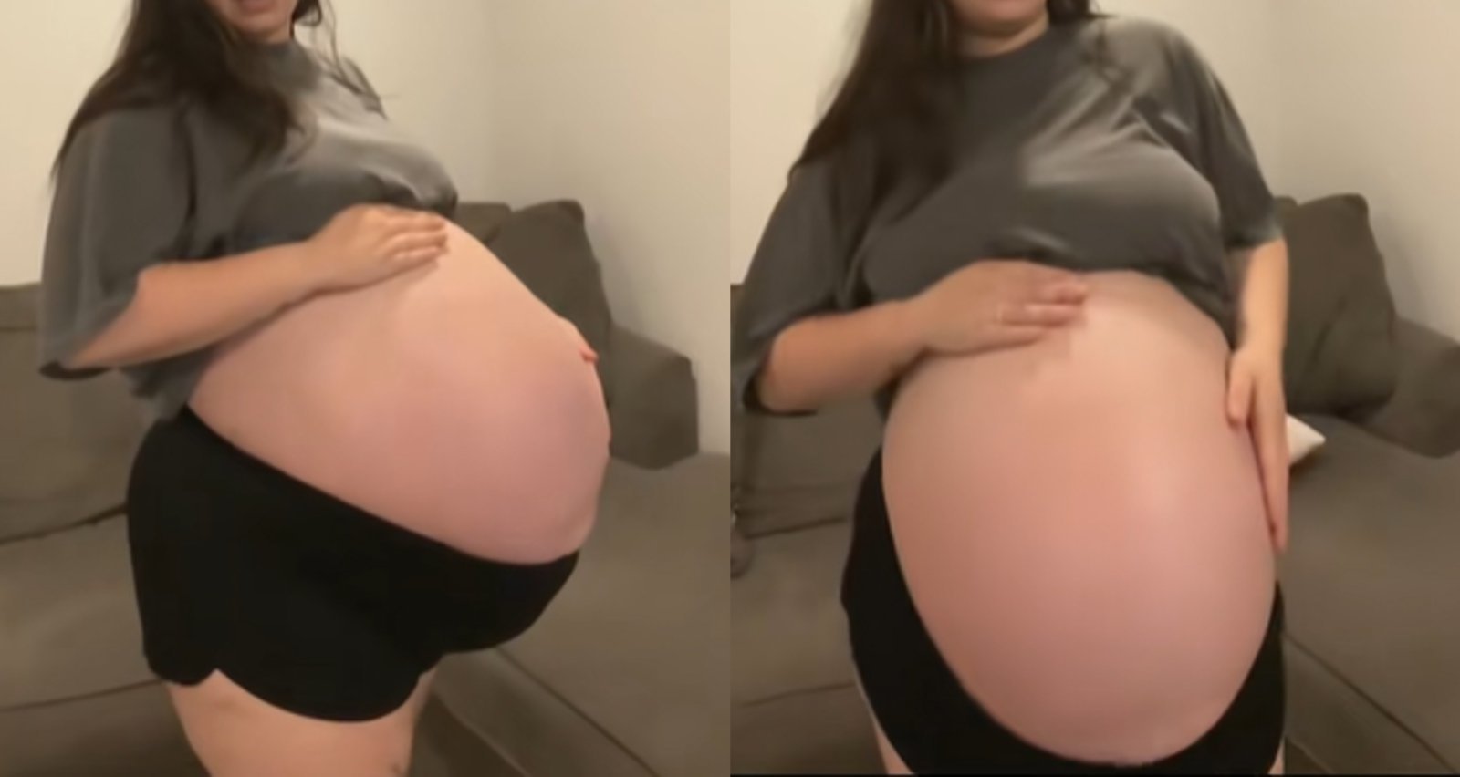 “다섯쌍둥이 아니야?”…멕시코 임산부 거대한 만삭 배, 이유는