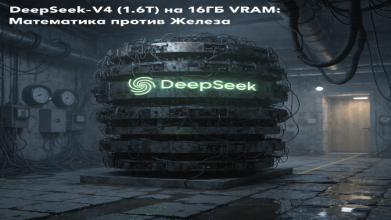 Запускаем DeepSeek-V4 (1.6T) на «калькуляторе»: SVD-трансмутация, Identity Theft и гаражный MLOps