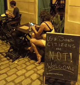 Bar no Rio de Janeiro tem alvará cassado após aviso contra clientes de EUA e Israel