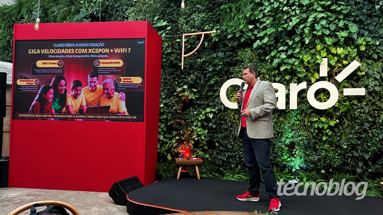 Claro lança planos de fibra com até 10 Gb/s e Wi-Fi 7