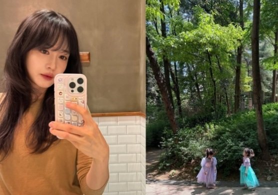 성유리 쌍둥이 딸 공개…공주 드레스 깜찍