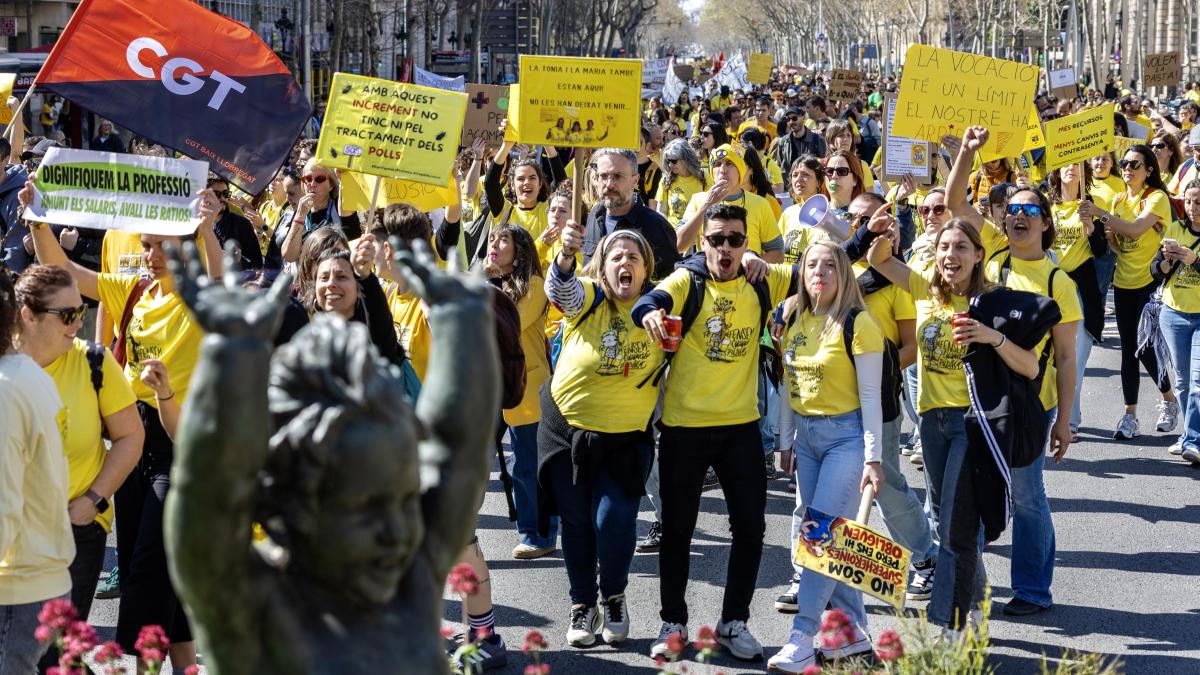 Los sindicatos de docentes convocan un nuevo ciclo de huelgas en mayo y junio en Catalunya
