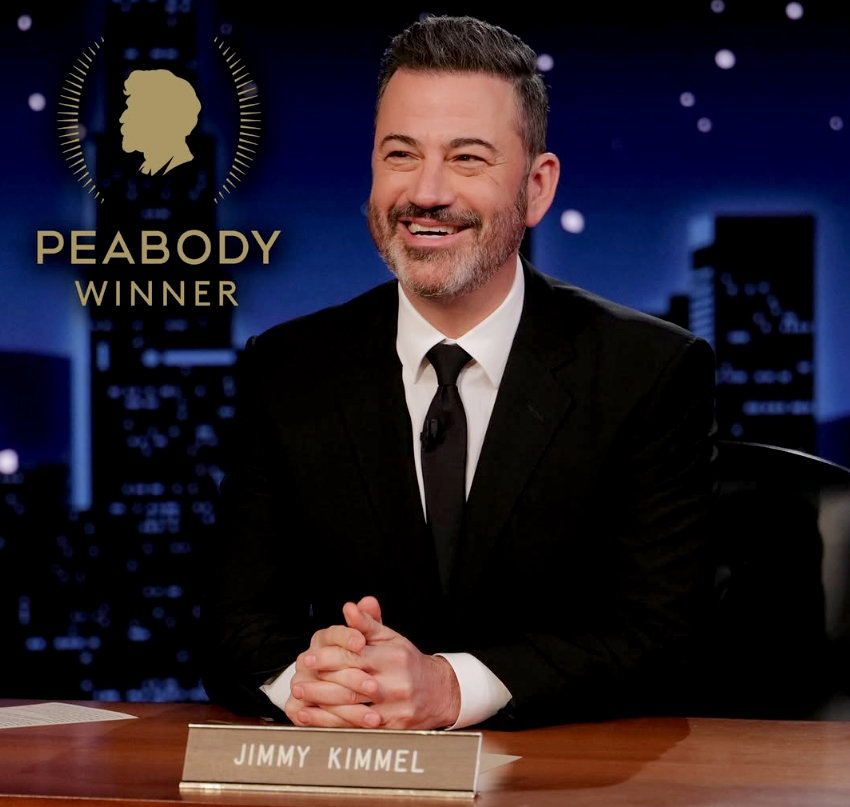 트럼프 비판했다 방송중단…지미 키멀 쇼, 방송계 ‘퓰리처’ 피버디상 수상