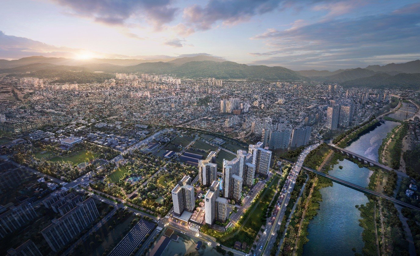 코오롱글로벌, ‘상주북천 하늘채 파크원’ 견본주택 5월 개관