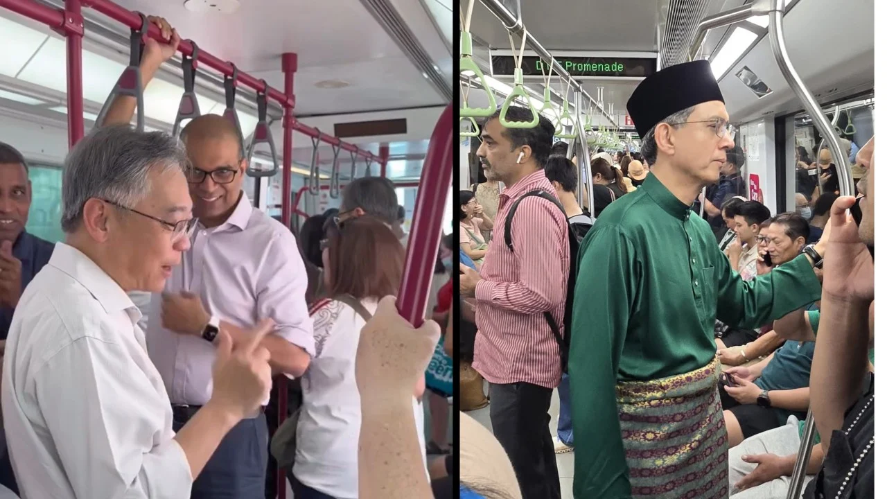 Leading by example or showmanship? Singapore politicians’ train rides split opinion