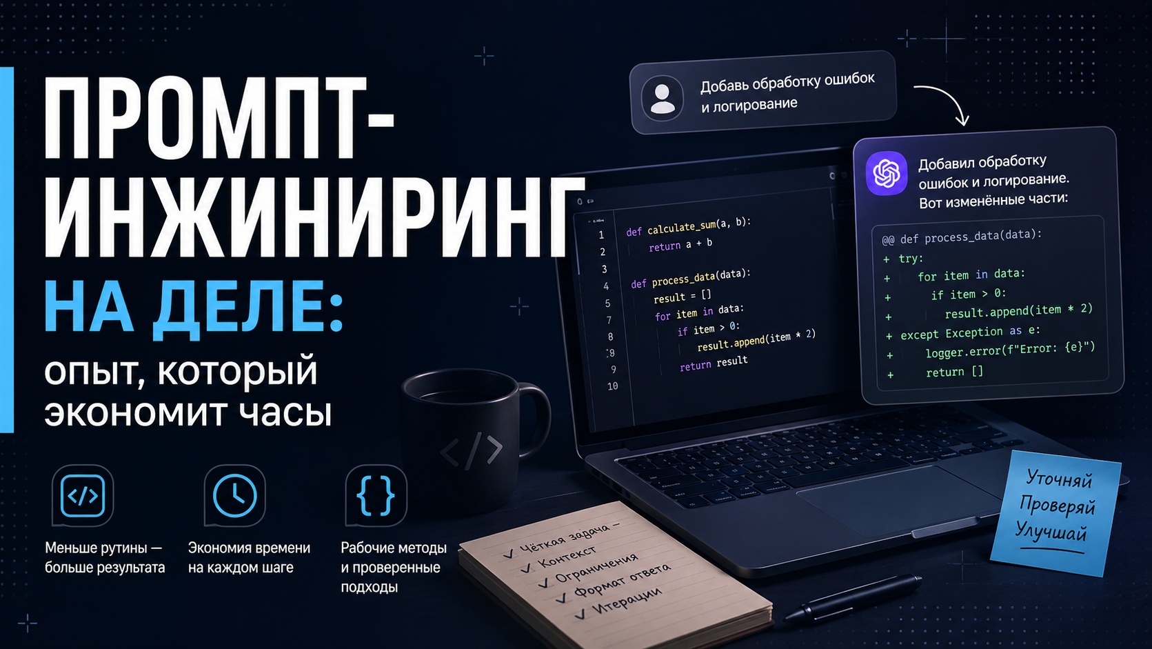 Промпт-инжиниринг на деле: опыт, который экономит часы