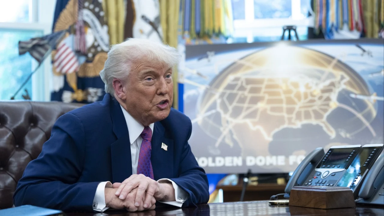 Trump’s Golden Dome will combat China’s ‘hypersonic weapons, cruise missiles’