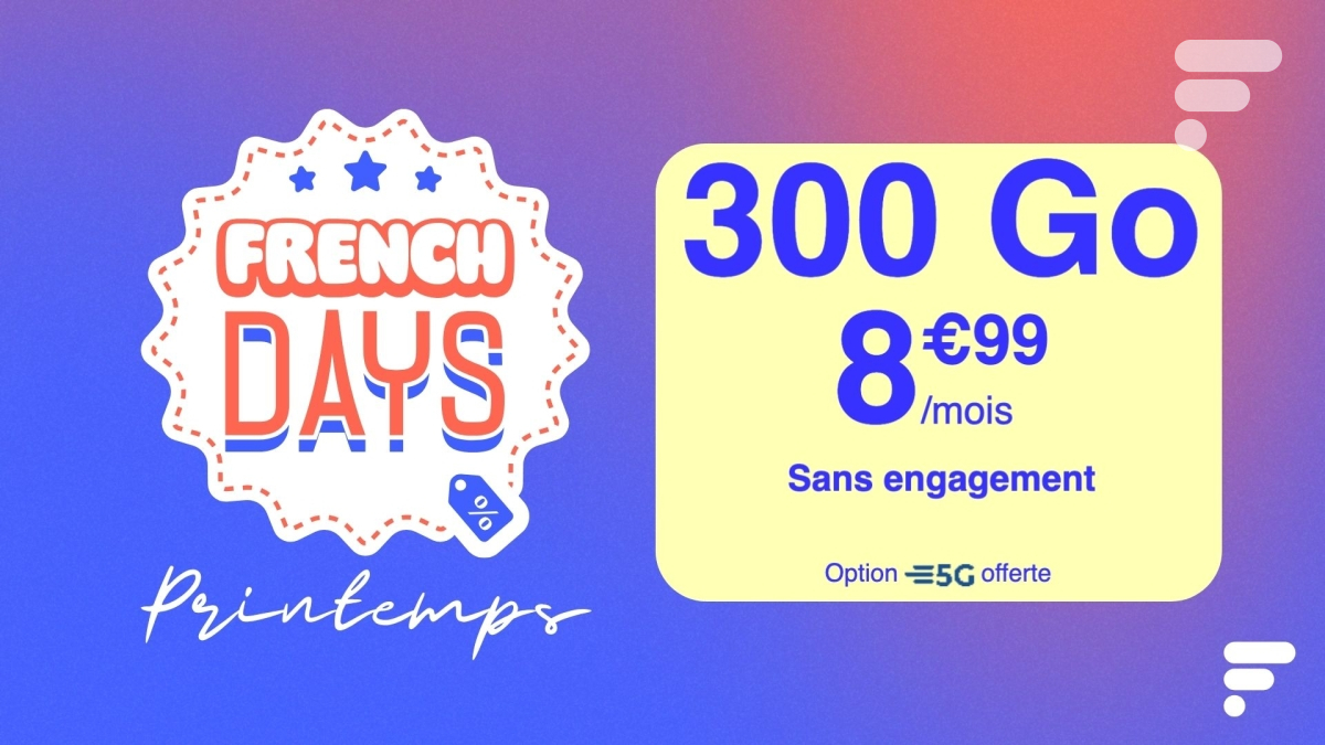 Le meilleur forfait des French Days est là : 300 Go de 5G pour moins de 9 € par mois