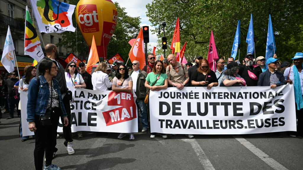 1er-Mai : la police dénombre 158 000 manifestants en France, la CGT 300 000