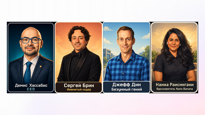 Шахматный гений, Сергей Брин и бананы: кто стоит за Gemini. Досье SpeShu.AI