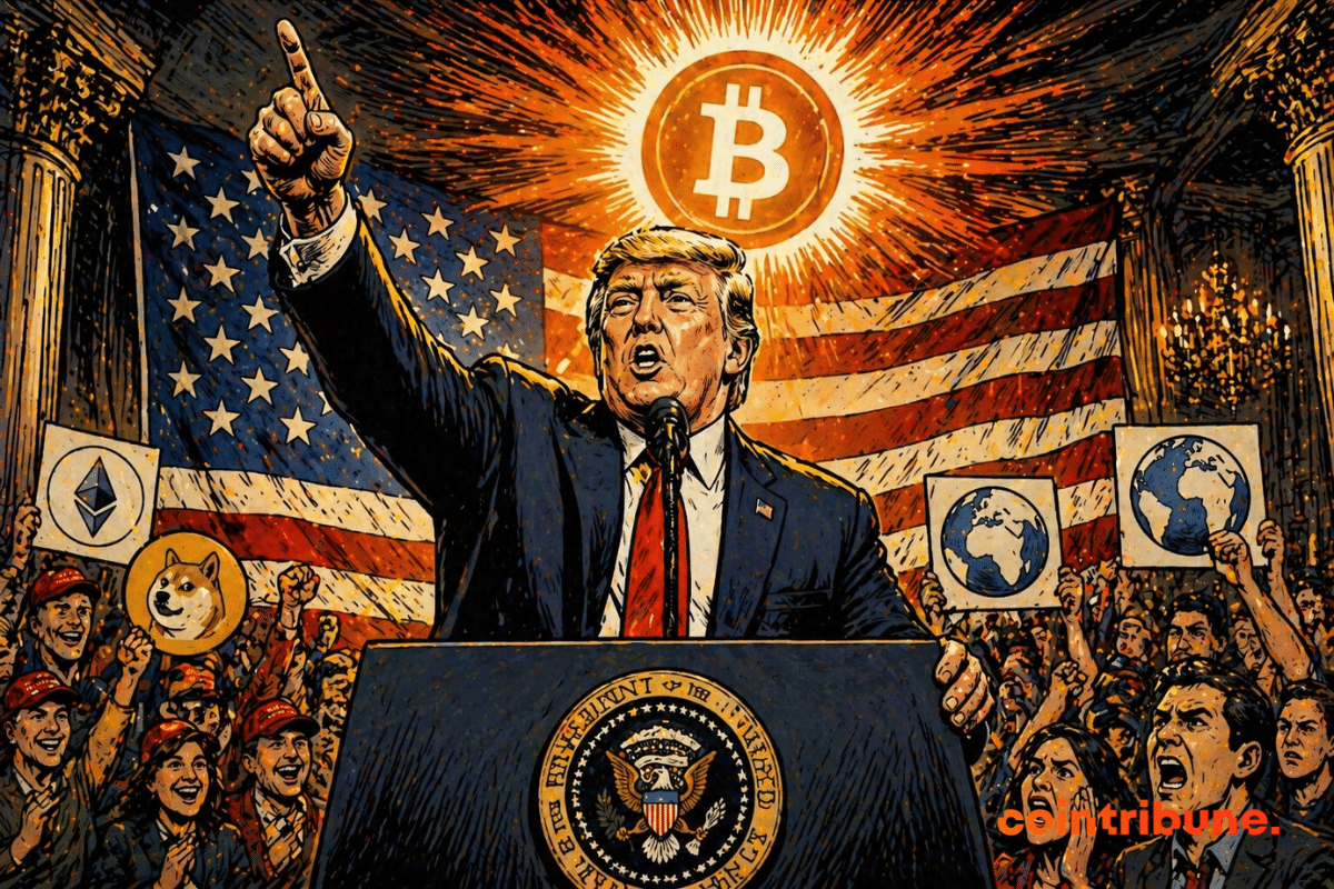 Trump affirme que la crypto est née aux États-Unis et déclenche une polémique mondiale