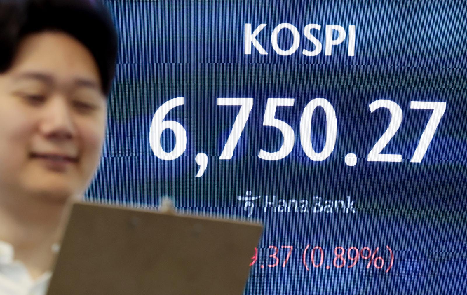 코스피, 빅테크 실적에 6750 터치…장중 최고치 경신