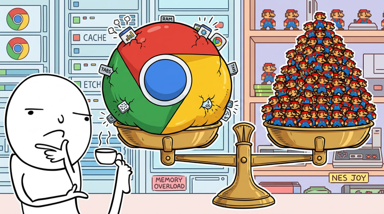 Почему Chrome весит 7 000 Марио или как сжать «Змейку» в 1 000 раз