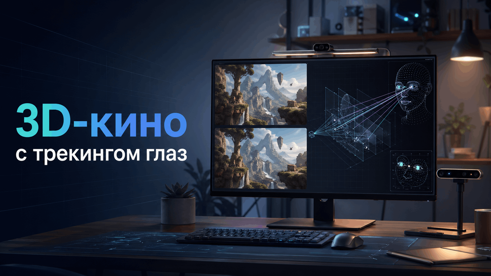 3D-кино с трекингом глаз: технический разбор моей реализации и открытые вопросы