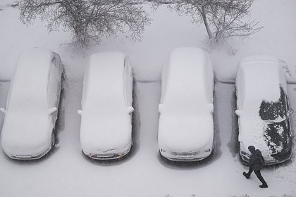 В Москве выросли сугробы