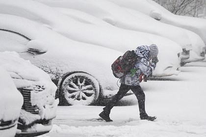 Московские сугробы побили рекорд