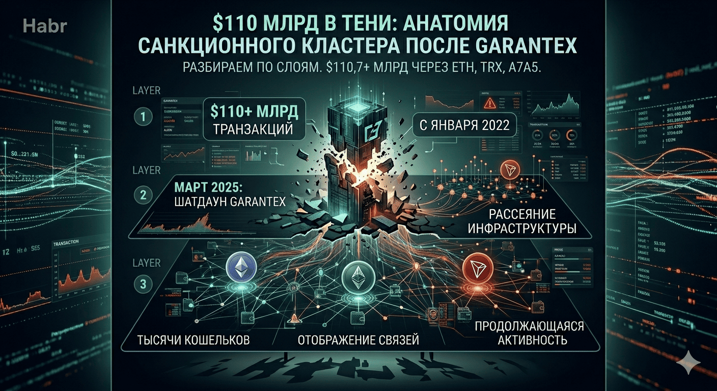 $110 млрд в тени: анатомия санкционного кластера после Garantex