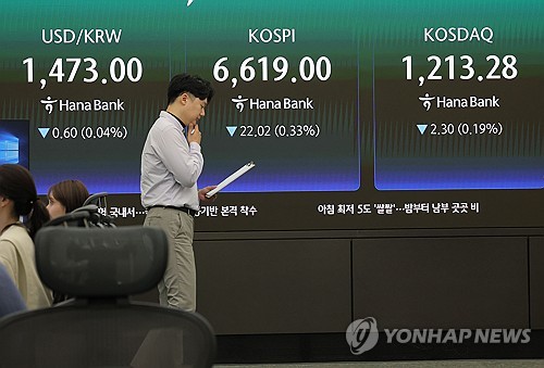 Seoul stocks down late Wed. morning amid AI woes, oil prices