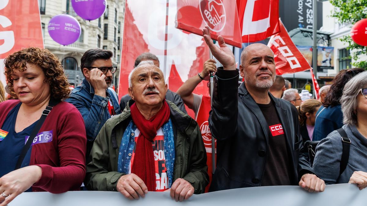 Los sindicatos toman la calle el Primero de Mayo “contra las guerras y el fascismo”