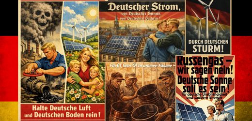»Heimatstrom«: Diese Plakate sollen Nazis verspotten - und können gefährlich sein