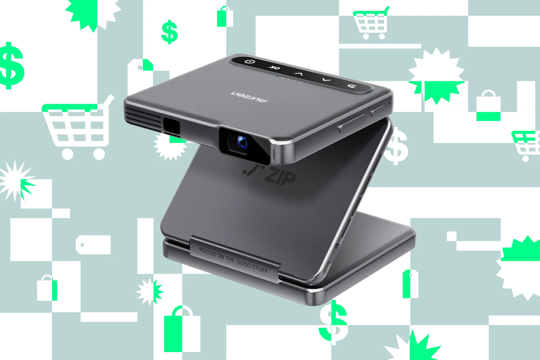 Aurzen’s tiny trifold projector is almost 40 percent off right now