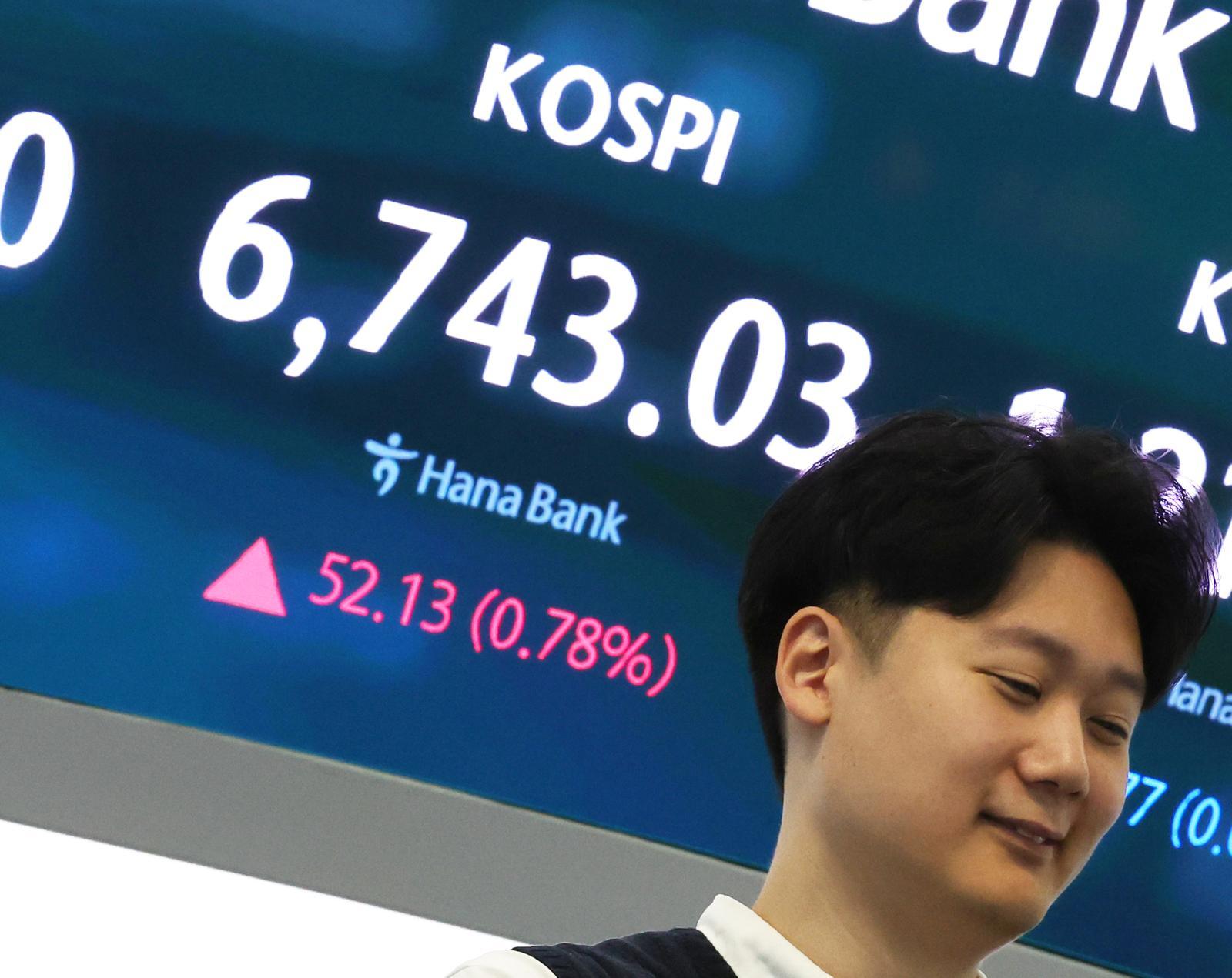 코스피, 장중 6750선 터치…또 사상 최고치 경신