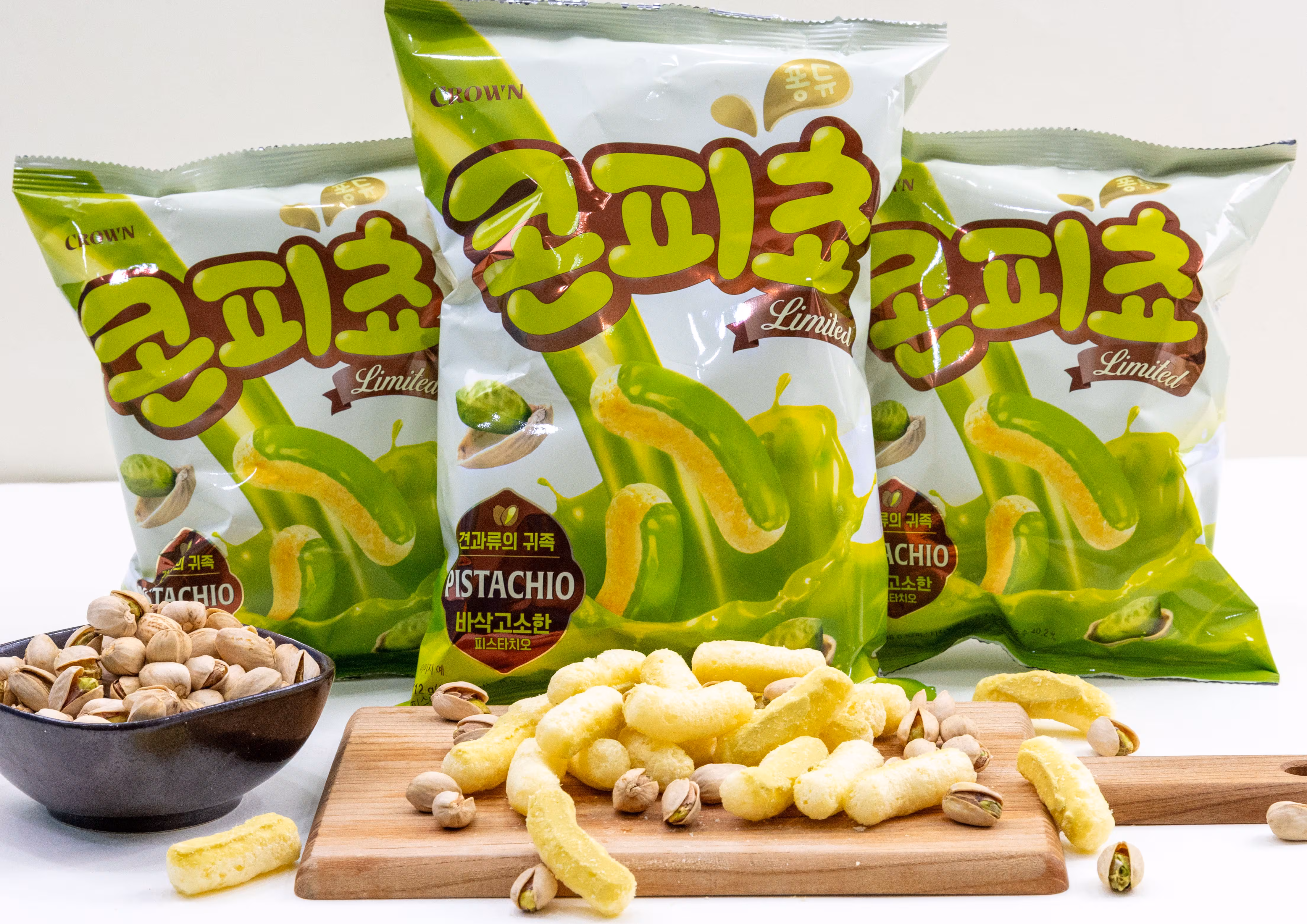 크라운제과, 피스타치오 담은 한정판 ‘콘피쵸’ 출시