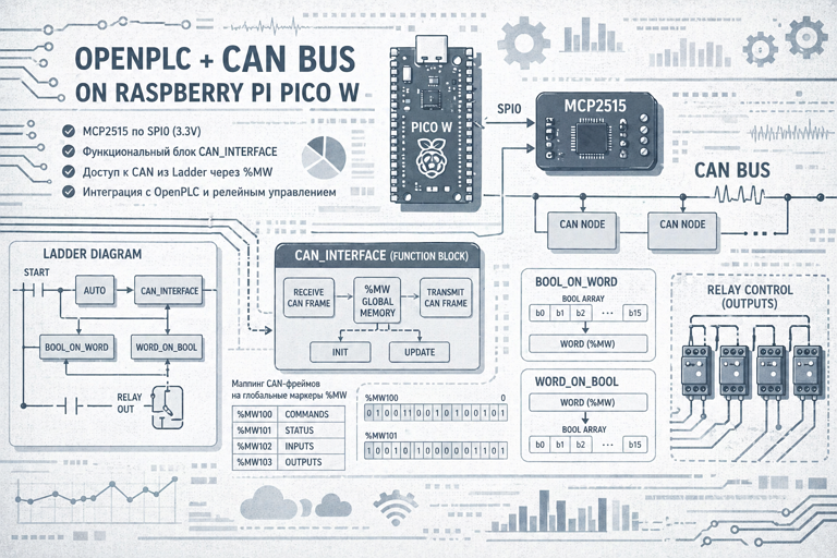 Расширяем OpenPLC с CAN bus