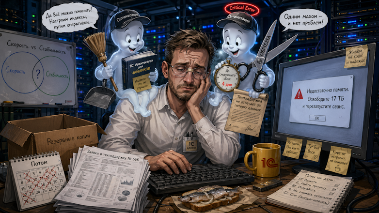 Обрезка большой 1С. Обрезать или не обрезать?